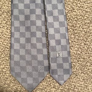 Louis Vuitton Blue Standard Width Tie